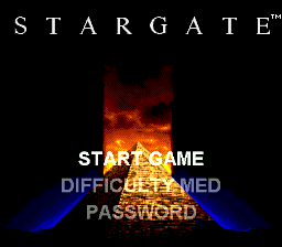 Stargate (USA) Title Screen
